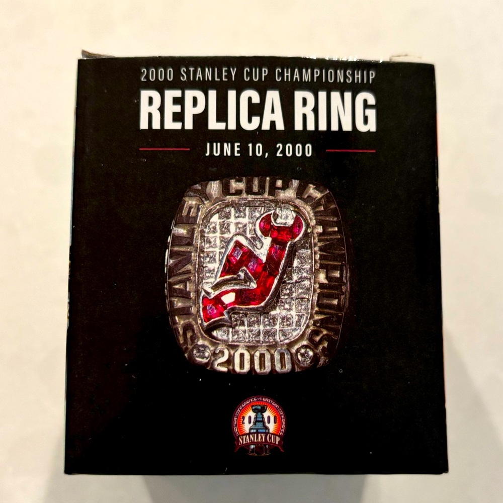 NJ Devils 2000 Stanley Cup Championship Replica Ring